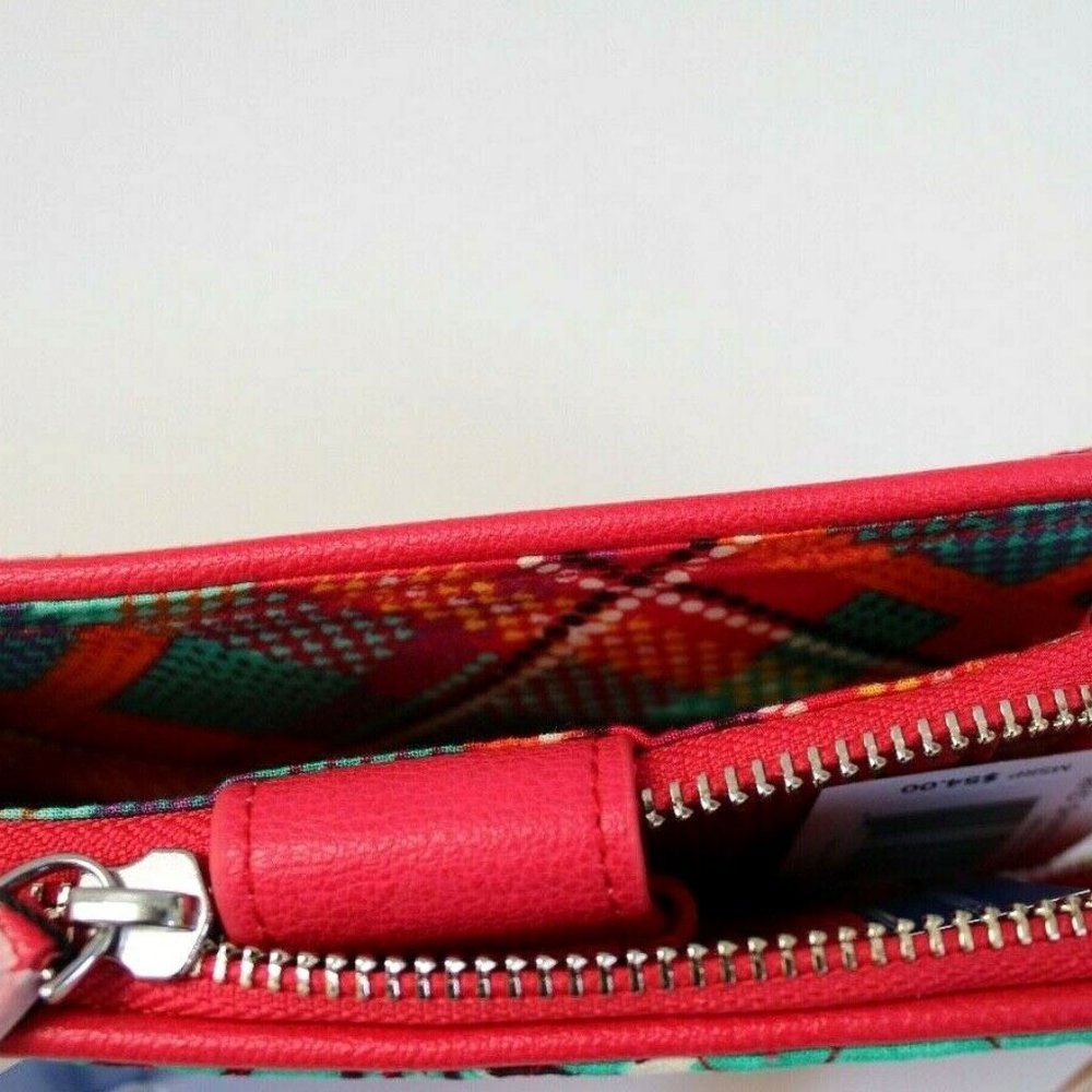 Vera Bradley Red Rhumba Quilted Fabric Wristlet - Picture 8 of 8